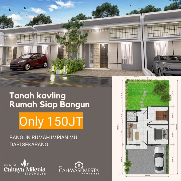 Jual Murah Rumah Modern Minimalis Type 30 Luas Tanah Mulai 76m² Harga Murah Mulai 150JT wa 085695871736